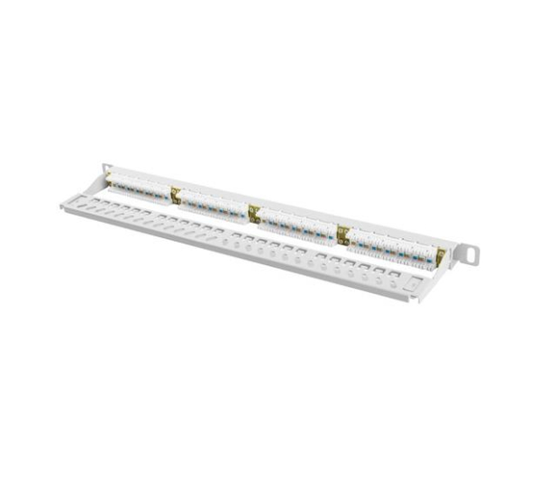 LANBERG Patch Panel 24 Port 0.5U Kat.6 szary PPU6-0024-S - 457363 - zdjęcie 5